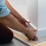 Battiscopa per laminati in MDF coordinato con pavimento effetto legno